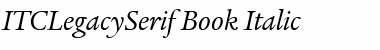 ITCLegacySerif-Book Font