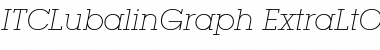 ITCLubalinGraph-ExtraLtObl Font