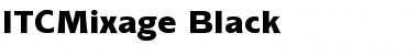 ITCMixage-Black Black Font