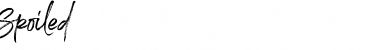 Spoiled Font