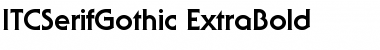 ITCSerifGothic-ExtraBold Font
