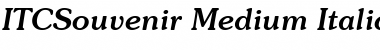 ITCSouvenir-Medium Font