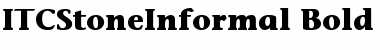 ITCStoneInformal Bold Font