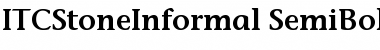 ITCStoneInformal-SemiBold Semi Bold Font
