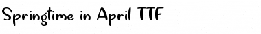 Springtime in April Font