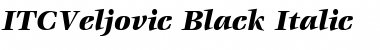 ITCVeljovic-Black BlackItalic Font