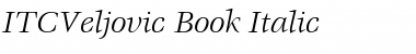 ITCVeljovic-Book BookItalic Font