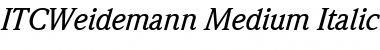 ITCWeidemann-Medium Font