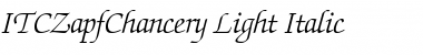 ITCZapfChancery-Light LightItalic Font