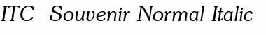 ITC_ Souvenir Normal-Italic Font