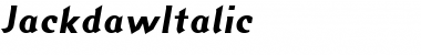 JackdawItalic Font