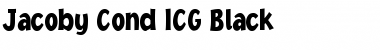 Jacoby Cond ICG Black Font