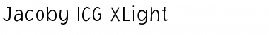 Jacoby ICG XLight Font