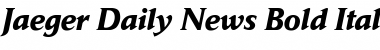 Jaeger Daily News Italic Font
