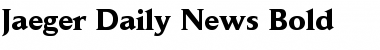 Jaeger Daily News Regular Font