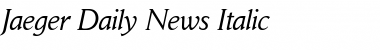 Jaeger Daily News Font