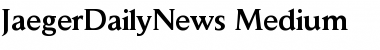 JaegerDailyNews-Medium Medium Font