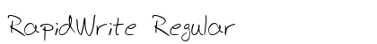 RapidWrite Regular preview