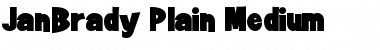 JanBrady-Plain Medium Font