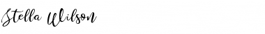 Stella Wilson Font