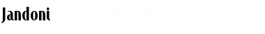 Jandoni Regular Font Jandoni Regular Font