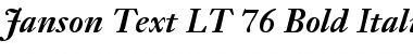 JansonText LT BoldItalic Font