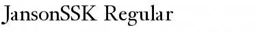 JansonSSK Regular Font