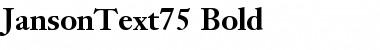 JansonText75 Bold Font