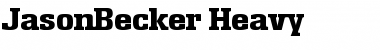 JasonBecker-Heavy Regular Font