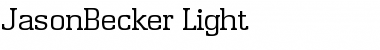 JasonBecker-Light Regular Font