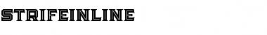 Strife inline Regular Font