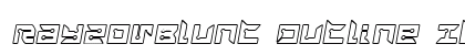 RayzorBlunt Outline Italic Regular preview