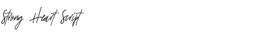 Strong Heart Script Font