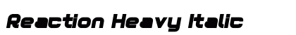 Reaction Heavy Italic Preview