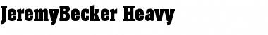 JeremyBecker-Heavy Font