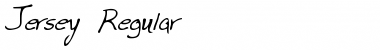 Jersey Regular Font Jersey Regular Font
