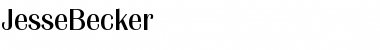 JesseBecker Regular Font JesseBecker Regular Font