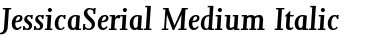 JessicaSerial-Medium Italic Font