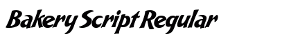 Bakery Script Regular preview