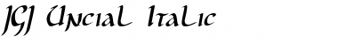 JGJ Uncial Italic Font