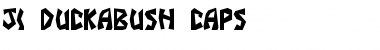 JI Duckabush Caps Font