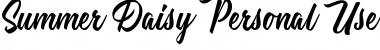 Summer Daisy Personal Use Font