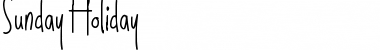 Sunday Holiday Font