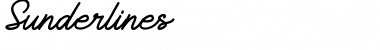 Sunderlines Font