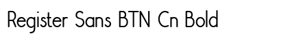 Register Sans BTN Cn Bold preview