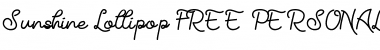 Sunshine Lollipop Font