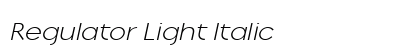 Regulator Light Italic Preview