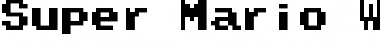 Super Mario World Text Box Font