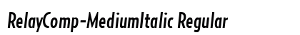RelayComp-MediumItalic Regular