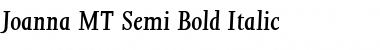 Joanna MT Semi Bold Italic Font
